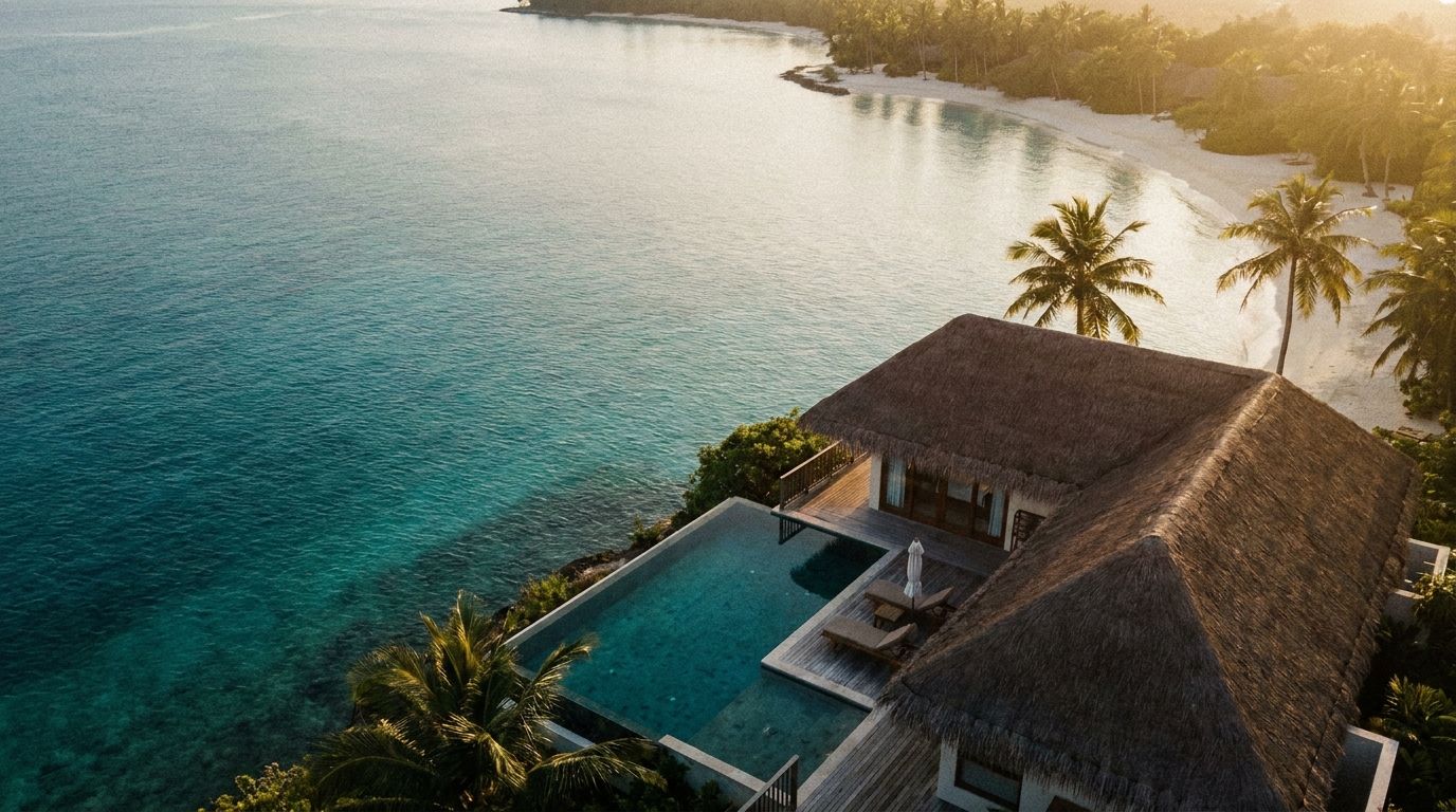 Twelve villas, one quiet bay